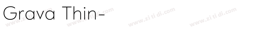 Grava Thin字体转换